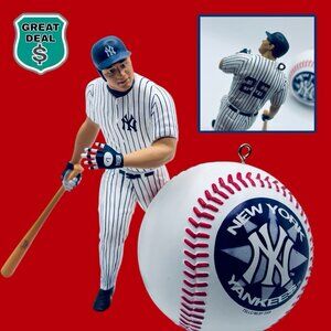 New York Yankees Mini Baseball Ornament & Mini Player Ornament.